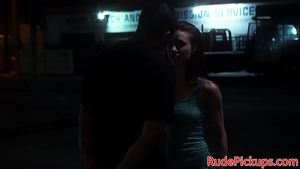 Roughly slammed teen receives cum in mouth