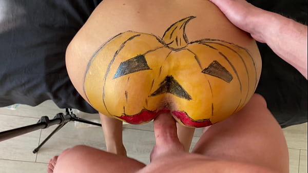 Pumpkin butt with creampie fuck