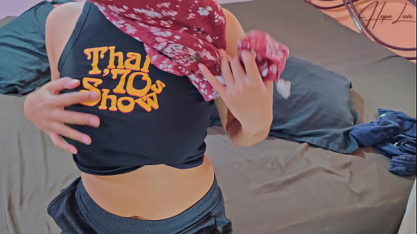 Young Man Fucks His Stepmother When He Sees Her Masturbating Alone.